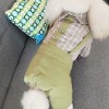 Autumn winter Plush warm coat dog four legged clothes gentleman pet suit dress winter pet suspender pants