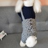 Pet clothes autumn and winter clothes gentleman suspenders thickened lamb cashmere four legged clothes dog clothes warm clothes
