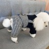 Pet clothes autumn and winter clothes gentleman suspenders thickened lamb cashmere four legged clothes dog clothes warm clothes