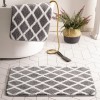 Classic geometric carpet floor mat simple bathroom non slip mat toilet door mat absorbent foot mat