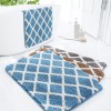 Classic geometric carpet floor mat simple bathroom non slip mat toilet door mat absorbent foot mat