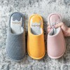 Household cotton slippers female indoor household warmth non-slip soft bottom couple plush slippers male
