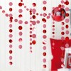 Christmas theme red and green round piece pendant Party School Kindergarten holiday atmosphere decoration round four meter pull flower