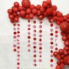 Christmas theme red and green round piece pendant Party School Kindergarten holiday atmosphere decoration round four meter pull flower