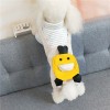 2020 pet clothes autumn winter cotton padded clothes a teddy carrying little yellow duck clothes four legged cotton padded clothes