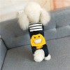 2020 pet clothes autumn winter cotton padded clothes a teddy carrying little yellow duck clothes four legged cotton padded clothes