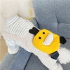 2020 pet clothes autumn winter cotton padded clothes a teddy carrying little yellow duck clothes four legged cotton padded clothes