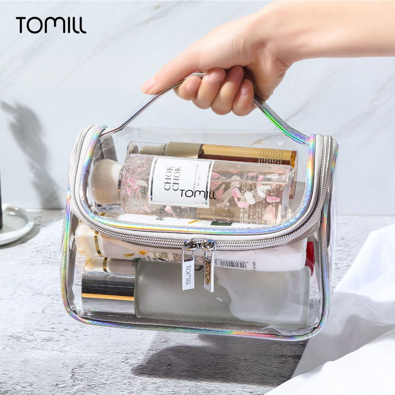 Tommill transparent waterproof portable wash bag travel multifunctional cosmetic storage bag bath cosmetic bag