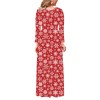 Fc699 2021 European and American women's new year Christmas printed bohemian dress women