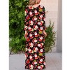 Fc700 2021 European and American women's Christmas printed long sleeve large dress