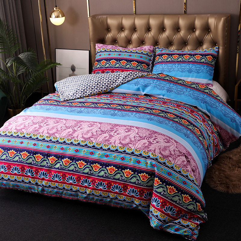 Home textile bedding set Bohemian three piece set