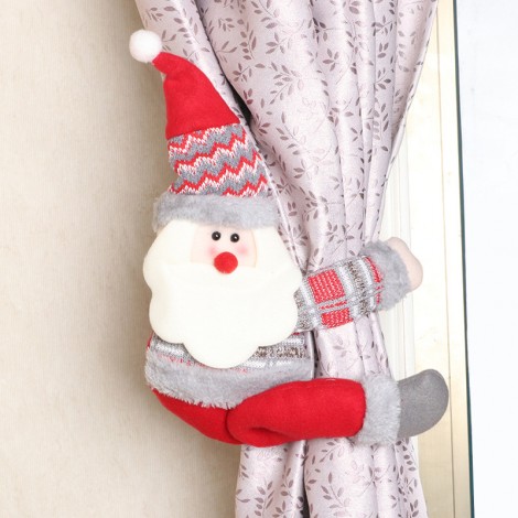 Christmas creative curtain buckle cartoon doll decoration hotel restaurant decoration doll clasp window Pendant