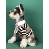 Dog clothes spring and autumn fashion striped cardigan sweater Teddy Schnauzer bomecco fadou pet clothes