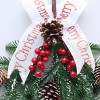 Christmas tree decorations 50cm upside down tree PE red fruit wall hanging Hotel shopping mall wreath rattan