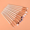 12 eye shadow brushes, makeup brushes, rose golden eye brush sets, beauty tools.