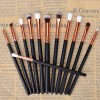 12 eye shadow brushes, makeup brushes, rose golden eye brush sets, beauty tools.