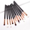 12 eye shadow brushes, makeup brushes, rose golden eye brush sets, beauty tools.