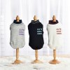 Dog clothes autumn and winter new cat clothes pet supplies English crew neck shirt two-legged pet clothing wholesale	