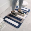 Flocked household carpet floor mat household toilet bathtub water absorbing foot mat bathroom anti-skid mat