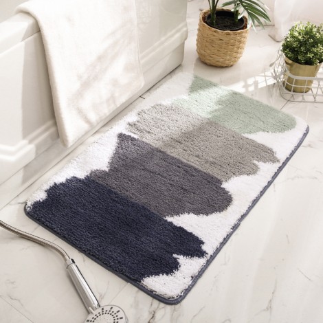 Simple Nordic Home flocking carpet floor mat into the door, bedroom, bathroom, water absorption and anti-skid foot pad