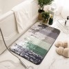 Simple Nordic Home flocking carpet floor mat into the door, bedroom, bathroom, water absorption and anti-skid foot pad