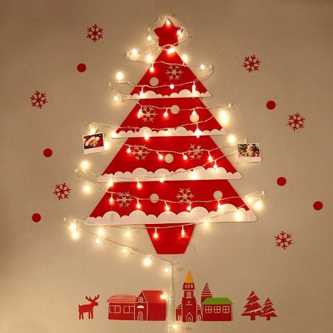 Christmas supplies Korean DIY Wall Christmas Tree Hotel shopping mall Christmas decorations Felt Christmas tree