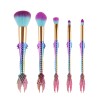 5 cosmetic brush set gradual change Mermaid cosmetic brush fishtail makeup tool