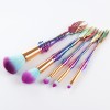 5 cosmetic brush set gradual change Mermaid cosmetic brush fishtail makeup tool