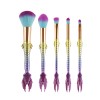 5 cosmetic brush set gradual change Mermaid cosmetic brush fishtail makeup tool