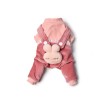 Pet clothes autumn and winter clothes plus velvet warm rabbit head strap dog four-legged cotton-padded clothes cat supplies one drop	