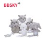 Children's Teether Pendant Rabbit Elephant Civet Pendant Car Hanging Bed Hanging BB Calling Bell