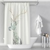 Shower curtain Nordic shower curtain digital printing waterproof polyester shower curtain bathroom curtain shower curtain customization