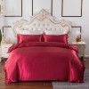 Home textile Satin three piece imitation silk bedding set