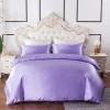 Home textile Satin three piece imitation silk bedding set