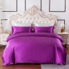 Home textile Satin three piece imitation silk bedding set