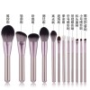 12 small grape cosmetic brush set, animal hair powder, eye shadow brush, beauty dressing tool.