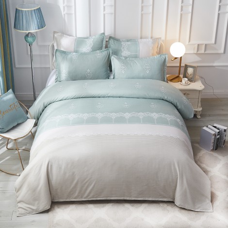 Source: European pattern quilt cover, pillow cover, no bed sheet set, 3-piece set