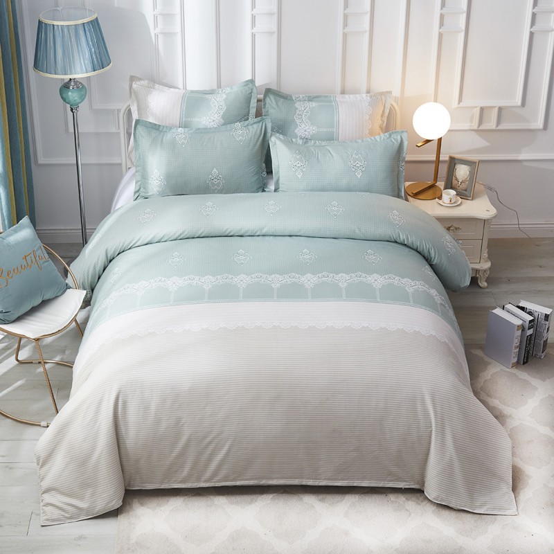 Source: European pattern quilt cover, pillow cover, no bed sheet set, 3-piece set