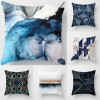 Home style Nordic geometric gold powder pillow peach skin velvet pillow cover pillow cushion waist