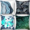 Home style Nordic geometric gold powder pillow peach skin velvet pillow cover pillow cushion waist