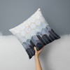 Home style Nordic geometric gold powder pillow peach skin velvet pillow cover pillow cushion waist