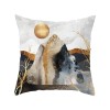 Home style Nordic geometric gold powder pillow peach skin velvet pillow cover pillow cushion waist