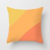 Yellow geometric lines sunrise sunset peach skin velvet pillow case car waist pillow sofa pillow case