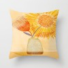 Yellow geometric lines sunrise sunset peach skin velvet pillow case car waist pillow sofa pillow case