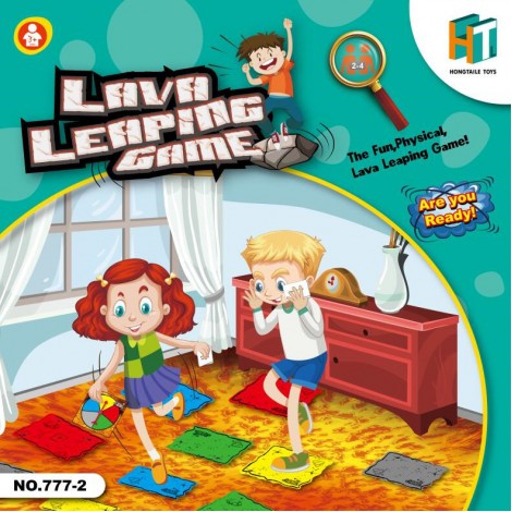 HT cross the floor is lava game turntable lava jumping game multiplayer board game