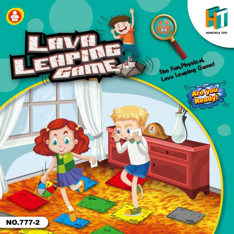 HT cross the floor is lava game turntable lava jumping game multiplayer board game
