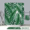 Nordic cactus 3D shower curtain digital printing polyester cloth bathroom waterproof partition curtain toilet curtain