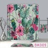 Nordic cactus 3D shower curtain digital printing polyester cloth bathroom waterproof partition curtain toilet curtain