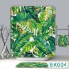 Nordic cactus 3D shower curtain digital printing polyester cloth bathroom waterproof partition curtain toilet curtain