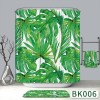 Nordic cactus 3D shower curtain digital printing polyester cloth bathroom waterproof partition curtain toilet curtain